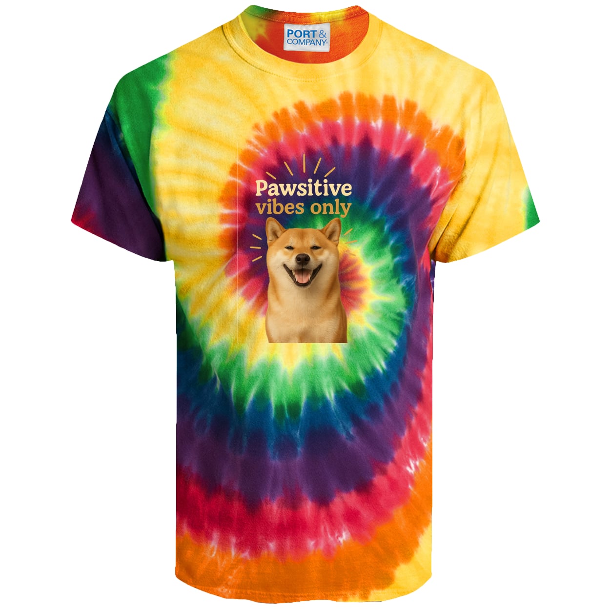 PC147 Port & Company Tie-Dye Tee - Rainbow