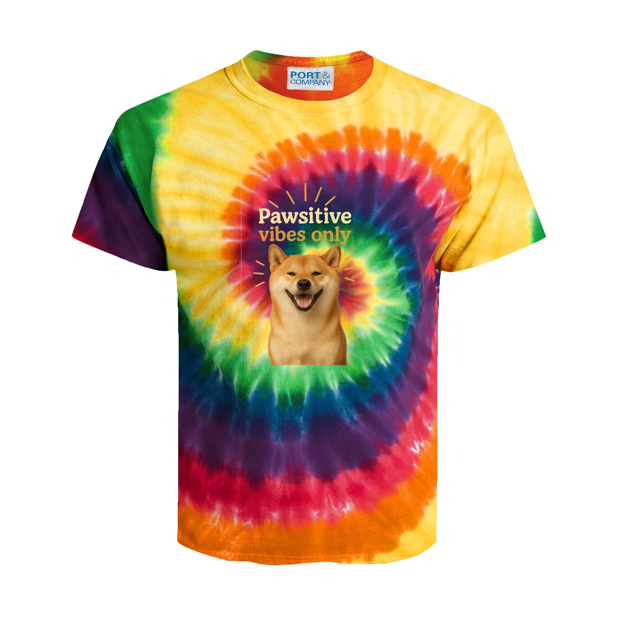 PC147Y Port & Company Kids Tie-Dye Tee - Rainbow