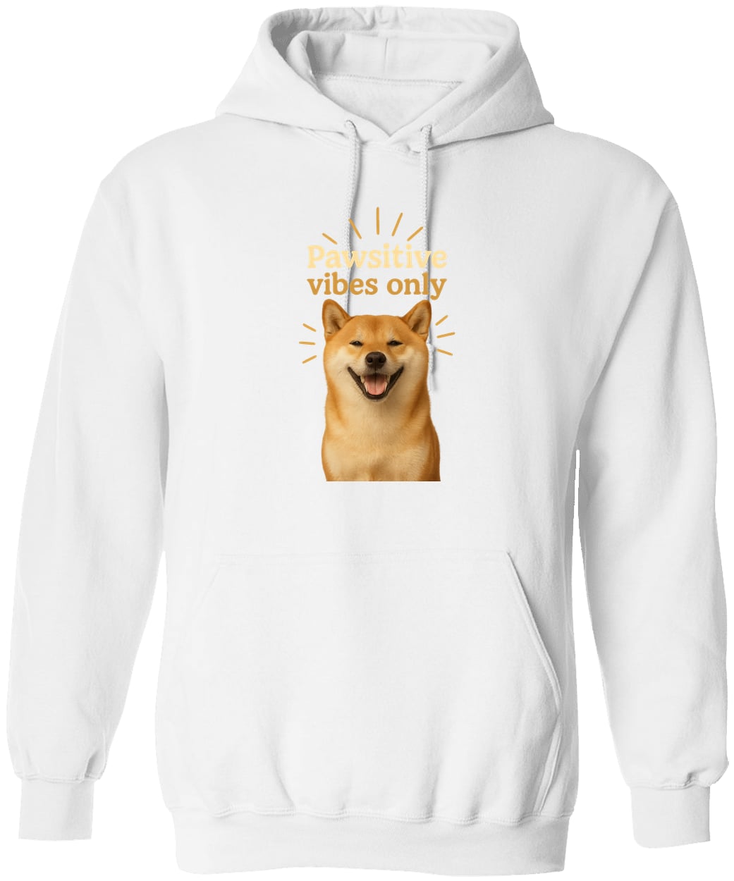 G185 Gildan Pullover Hoodie - White