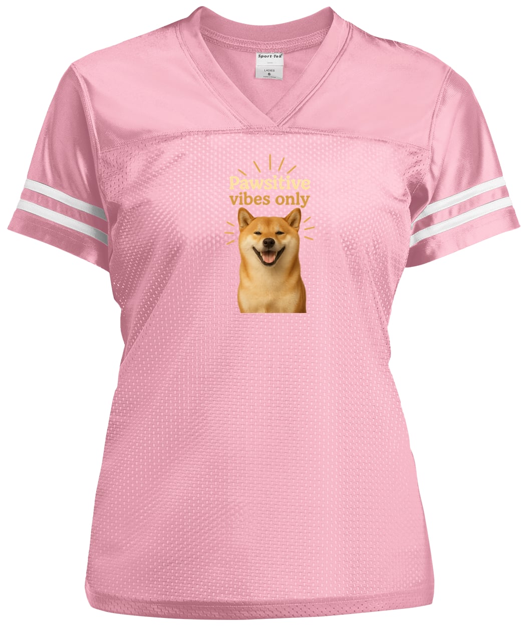LST307 Sport-Tek Ladies' Replica Jersey - Light Pink/White