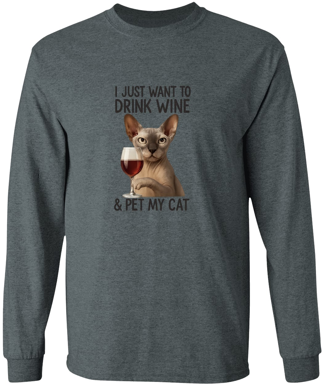 G540 LS T-Shirt 5.3 oz. - Dark Heather