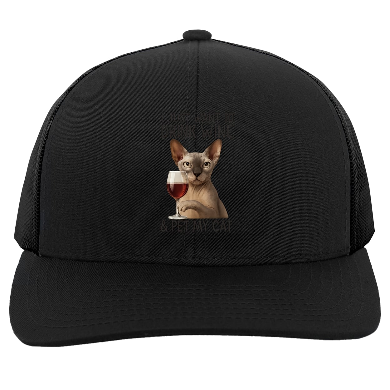 104C Trucker Snap Back - Black