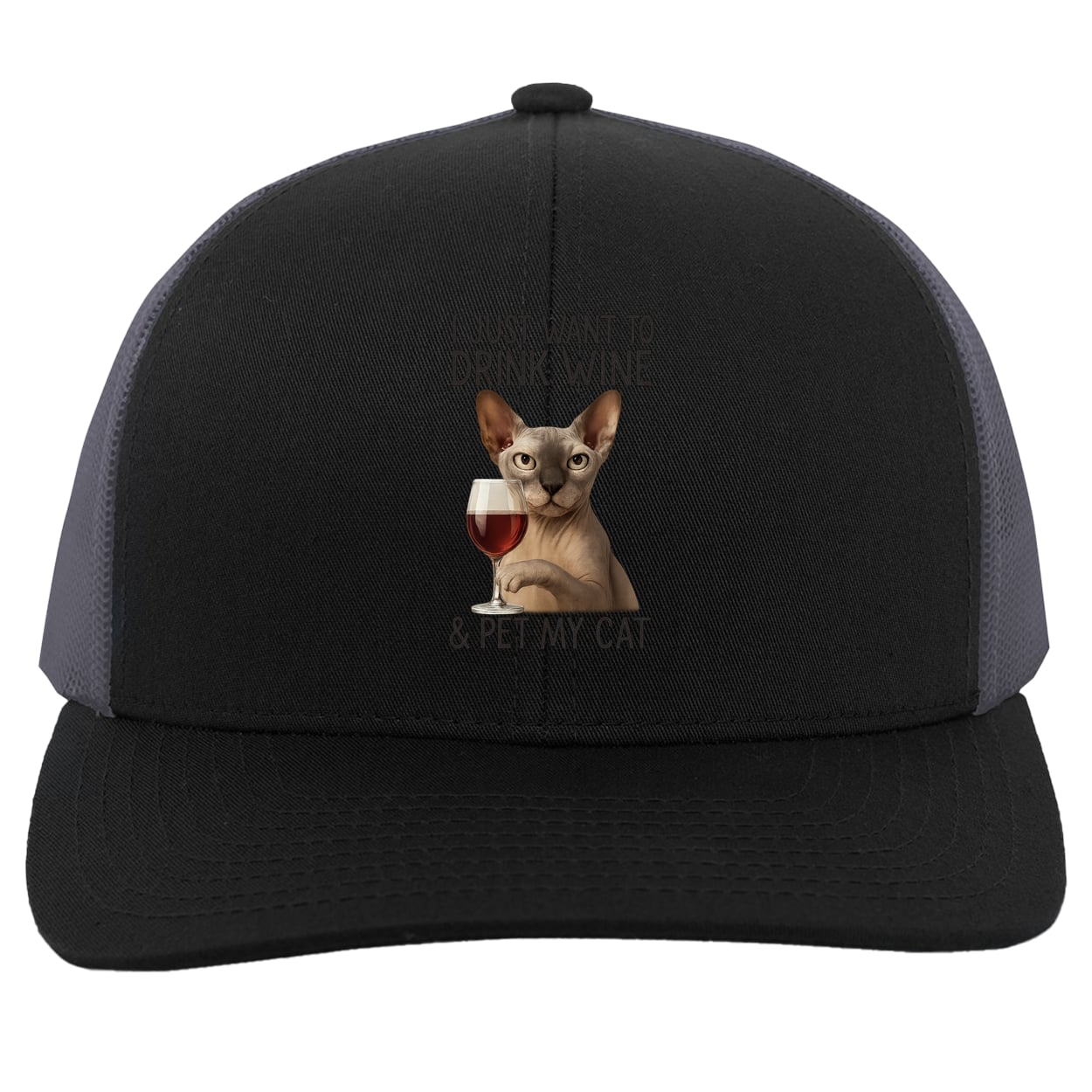 104C Trucker Snap Back - Black/Graphite