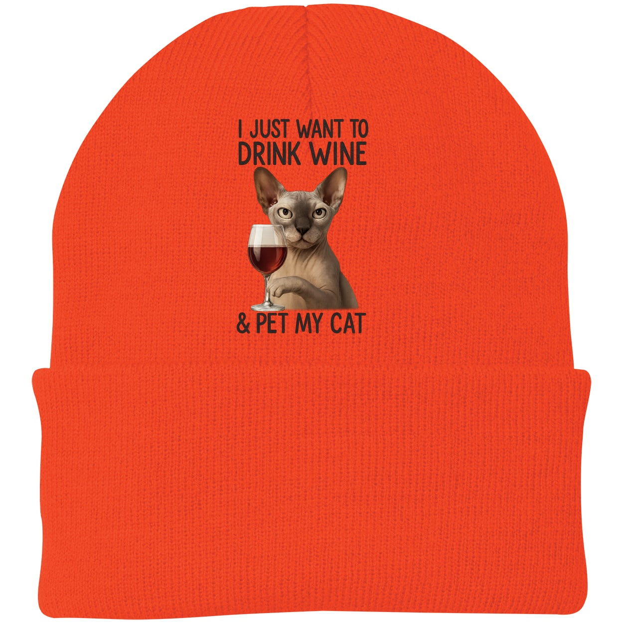 CP90 Port & Company Knit Beanie - Athletic Orange