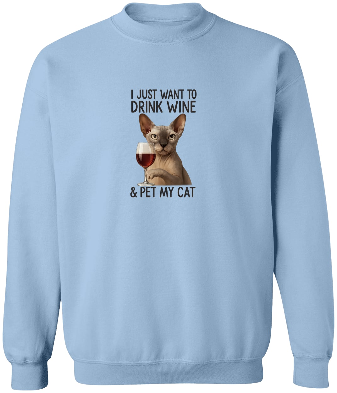 G180 Gildan Crewneck Pullover Sweatshirt - Light Blue