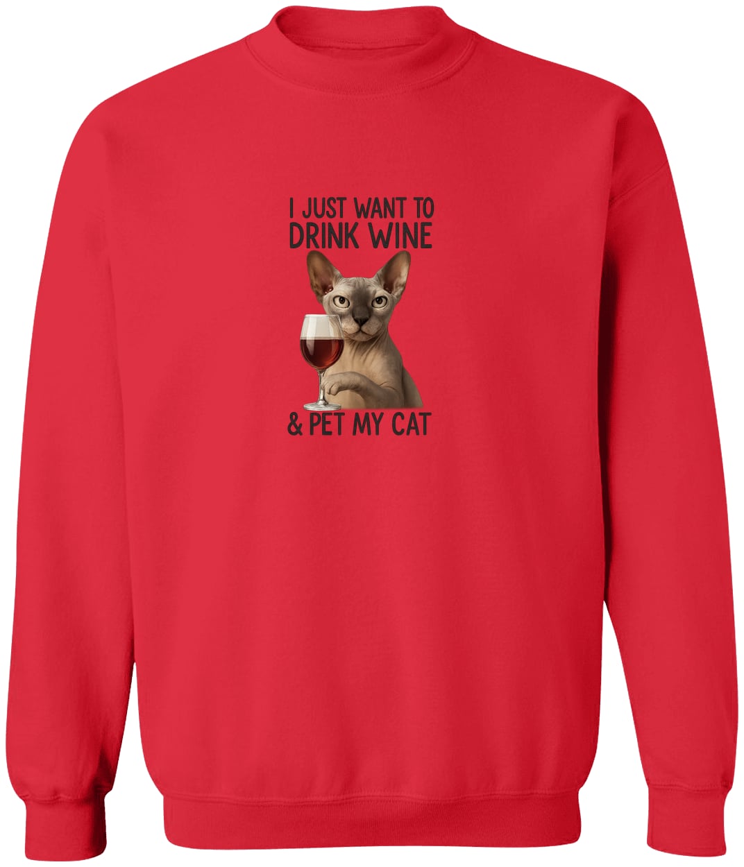 G180 Gildan Crewneck Pullover Sweatshirt - Red