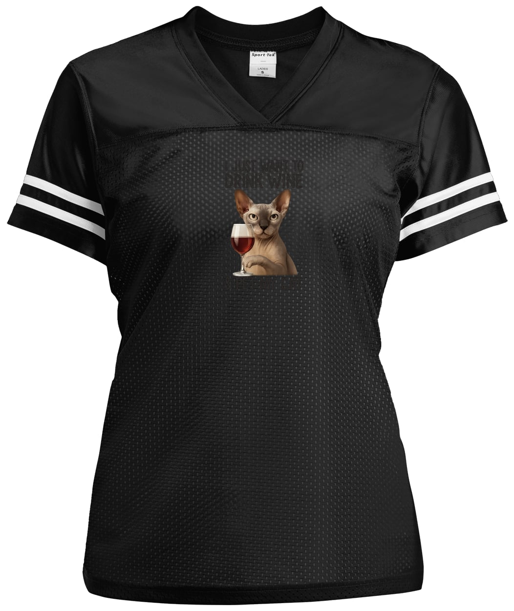 LST307 Sport-Tek Ladies' Replica Jersey - Black/White