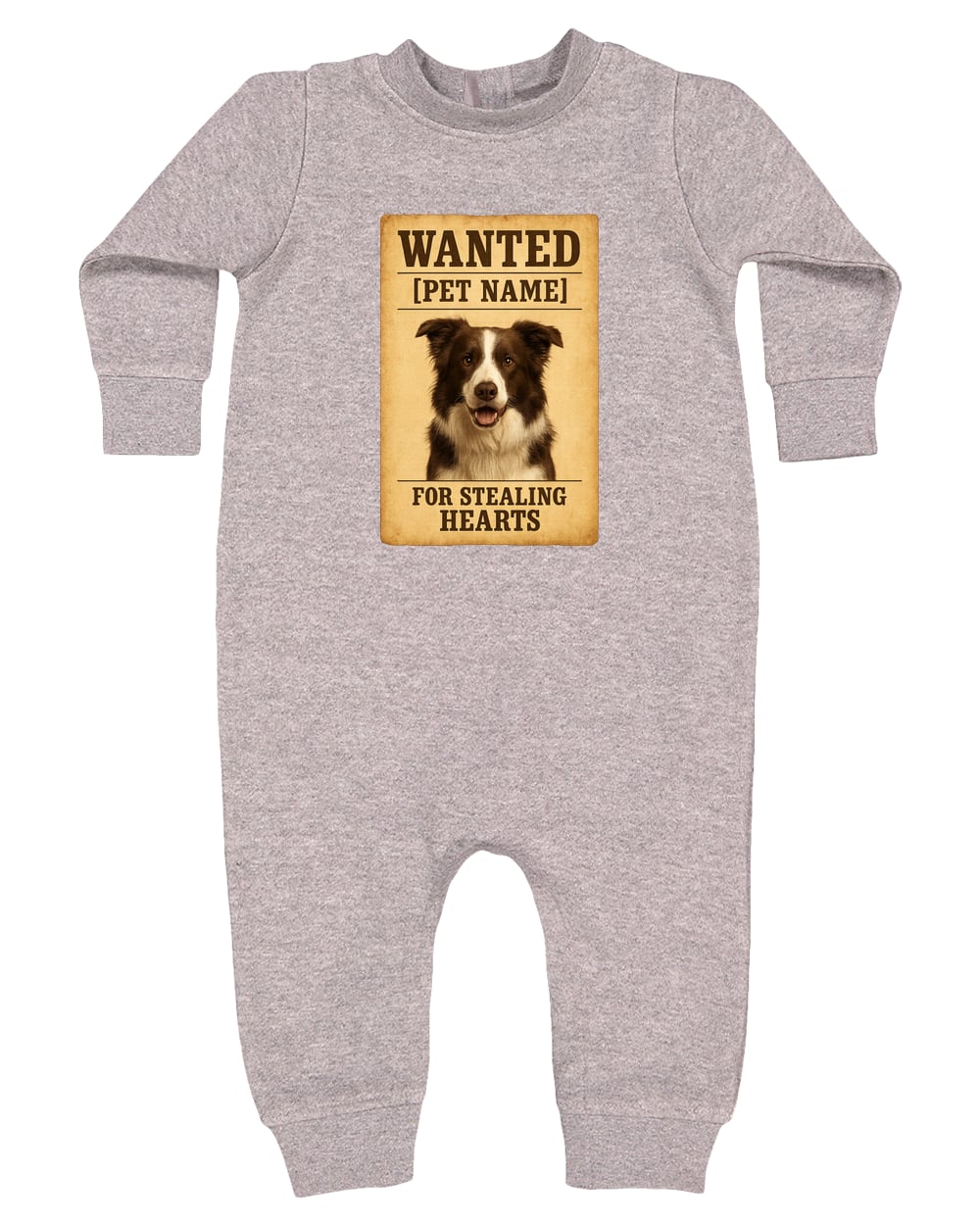 4447 Rabbit Skins Infant Fleece One-Piece Bodysuit - Heather Grey