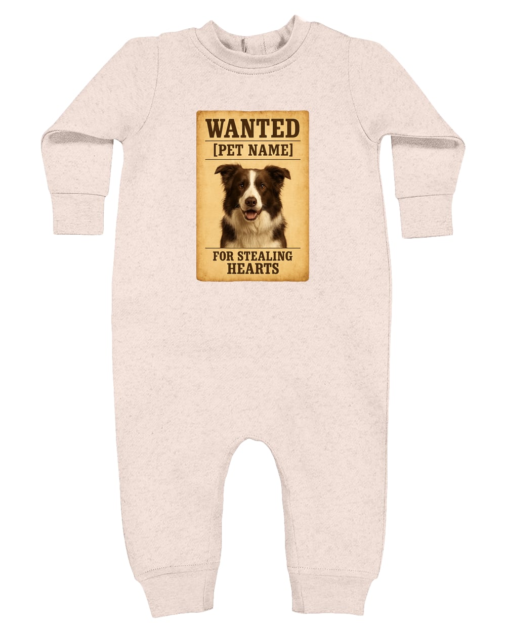 4447 Rabbit Skins Infant Fleece One-Piece Bodysuit - Natural Heather