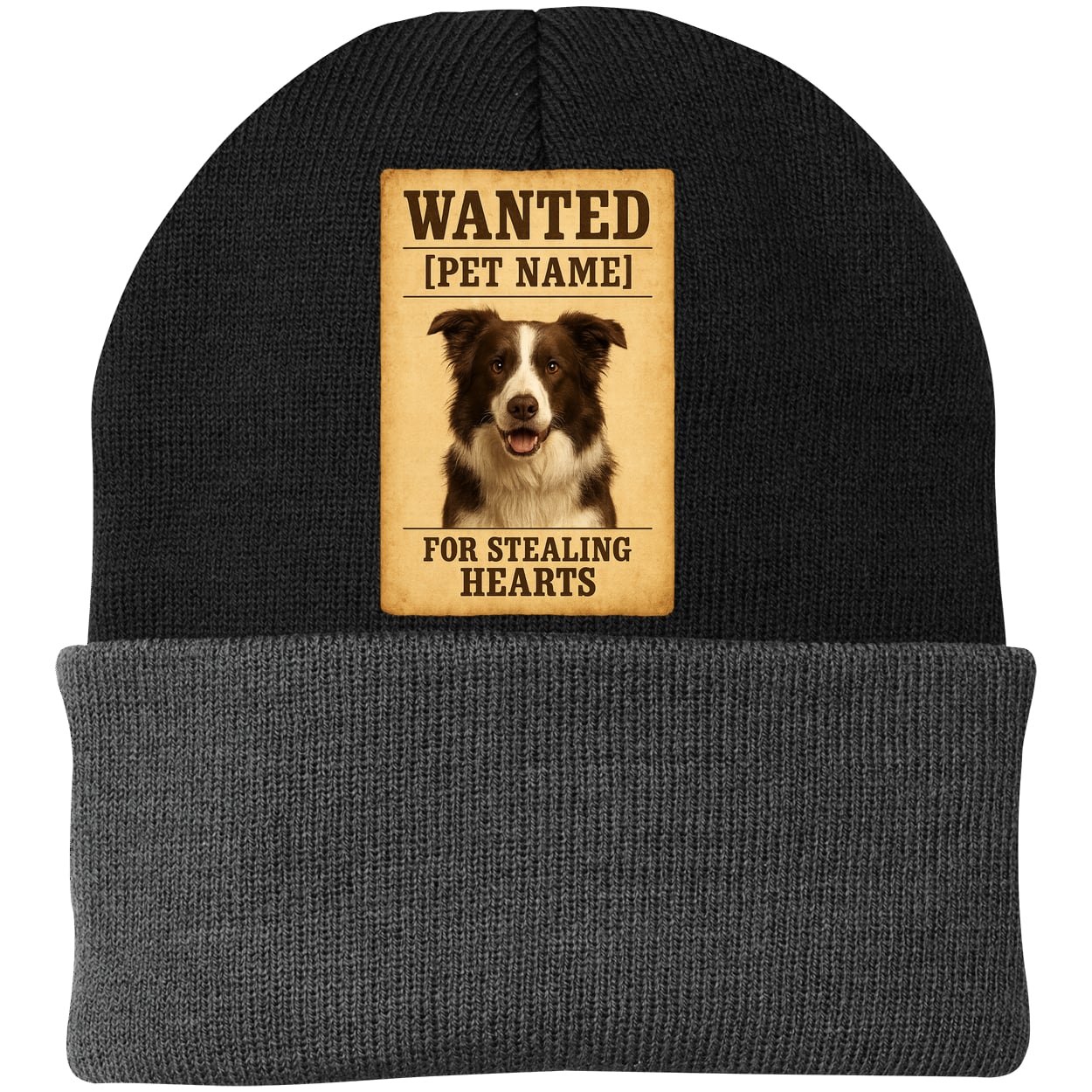 CP90 Port & Company Knit Beanie - Black/Gray
