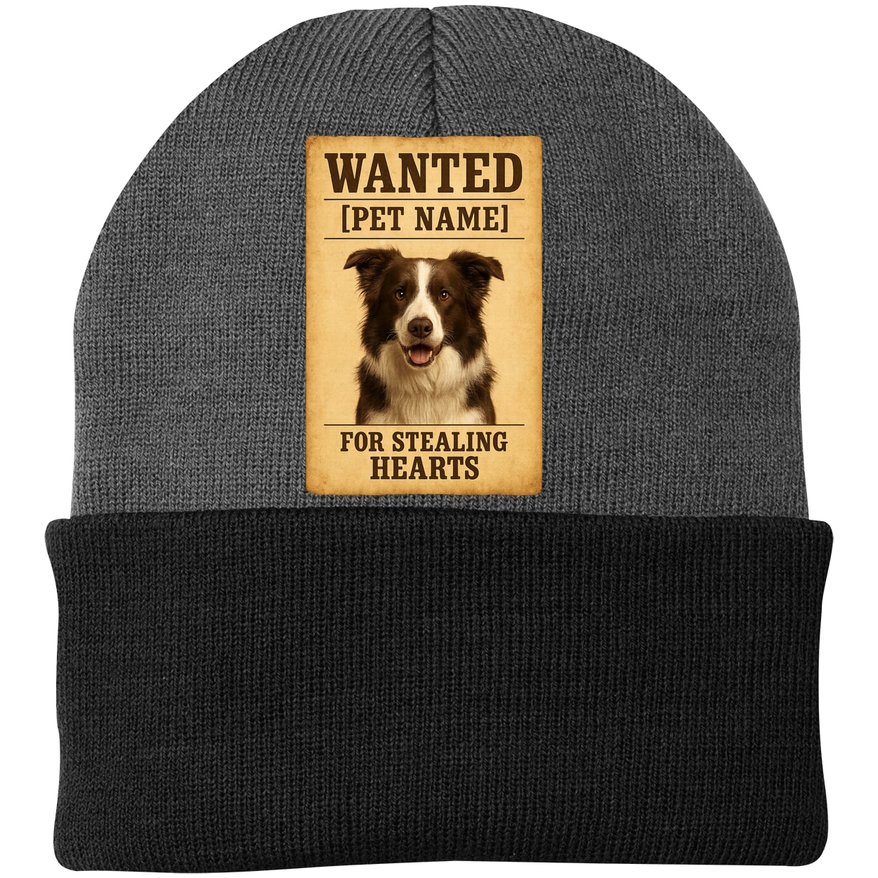 CP90 Port & Company Knit Beanie - Athletic Oxford/Black