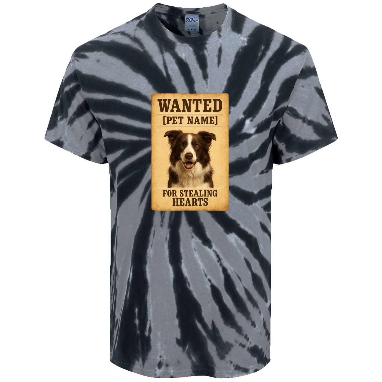 PC147 Port & Company Tie-Dye Tee - Black