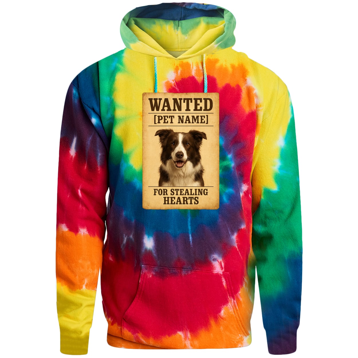 PC146 Port & Company Adult Tie-Dye Pullover Hoodie - Rainbow