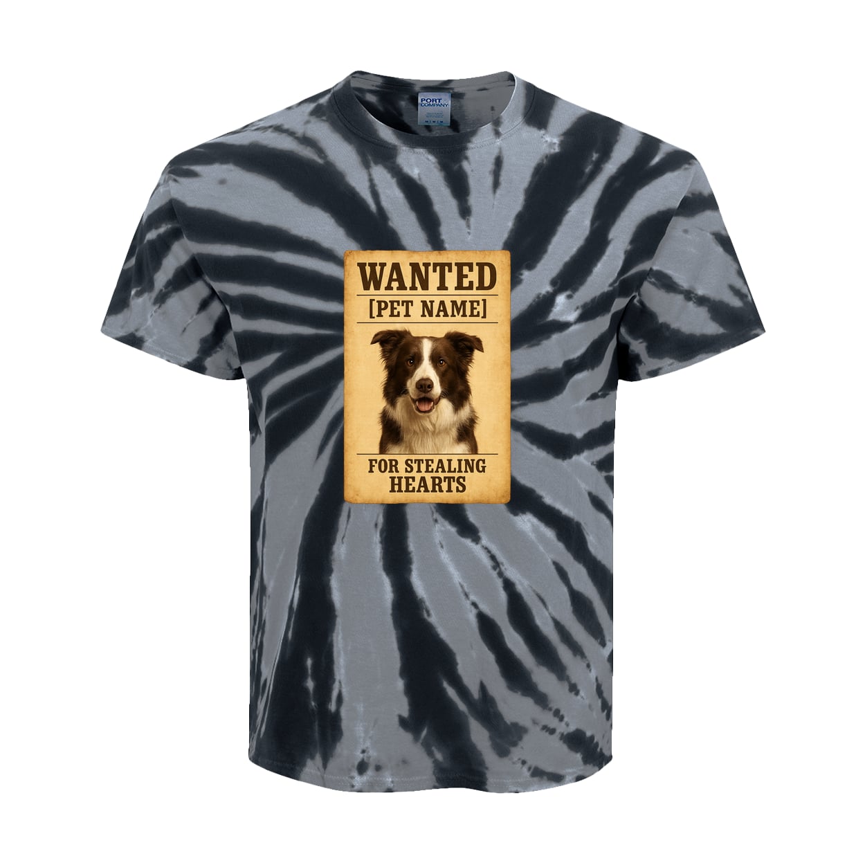 PC147Y Port & Company Kids Tie-Dye Tee - Black