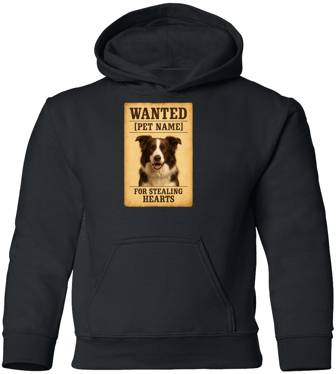 G185B Gildan Youth Pullover Hoodie - Black
