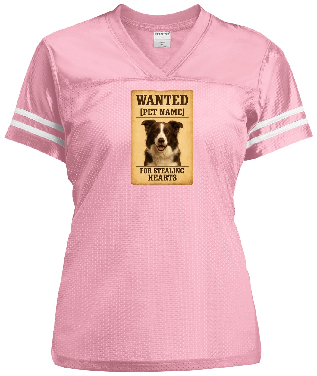 LST307 Sport-Tek Ladies' Replica Jersey - Light Pink/White