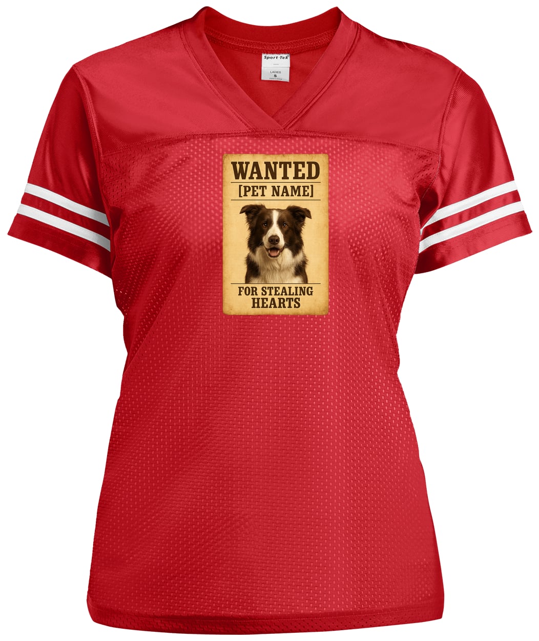 LST307 Sport-Tek Ladies' Replica Jersey - True Red/White