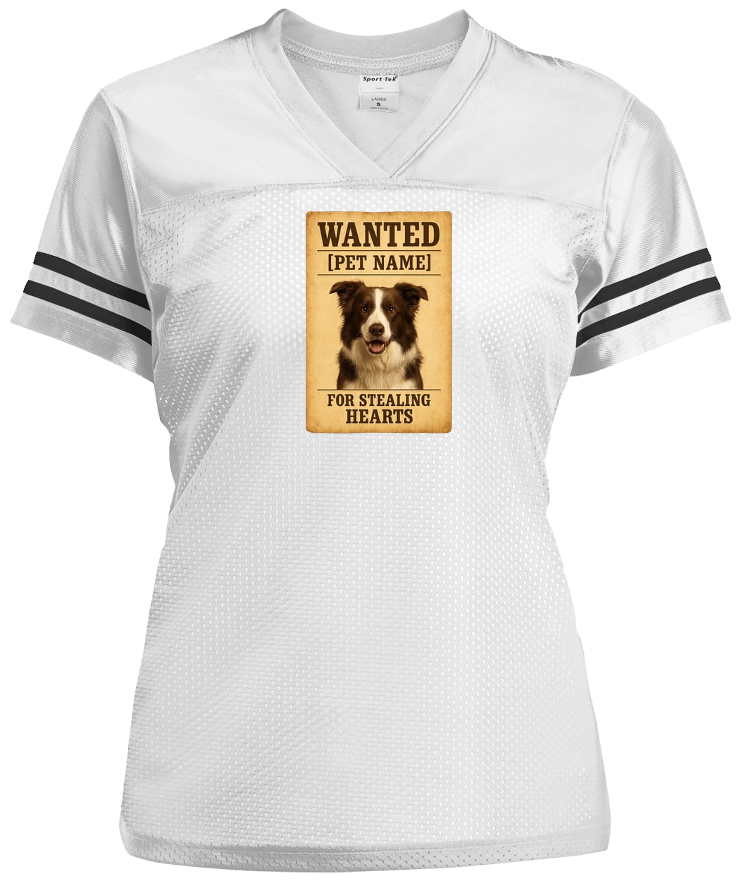 LST307 Sport-Tek Ladies' Replica Jersey - White/Black