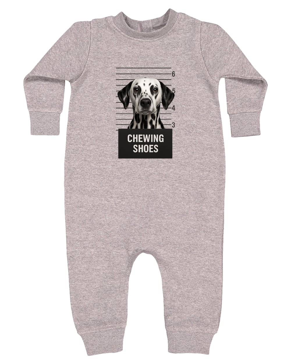 4447 Rabbit Skins Infant Fleece One-Piece Bodysuit - Heather Grey