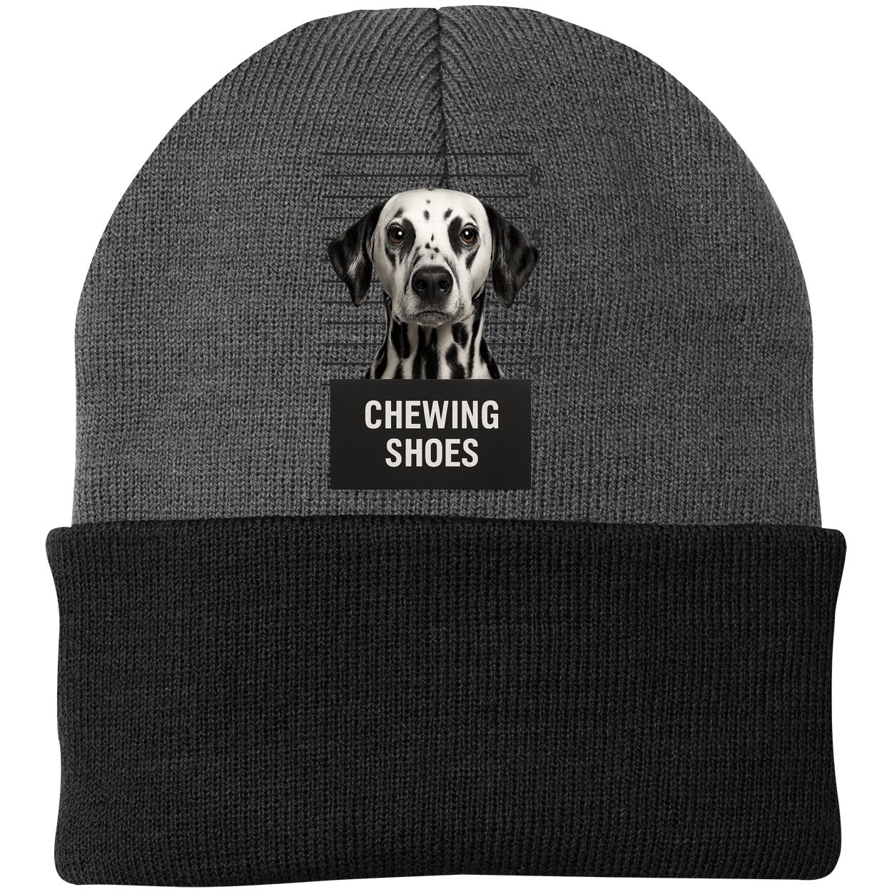 CP90 Port & Company Knit Beanie - Athletic Oxford/Black