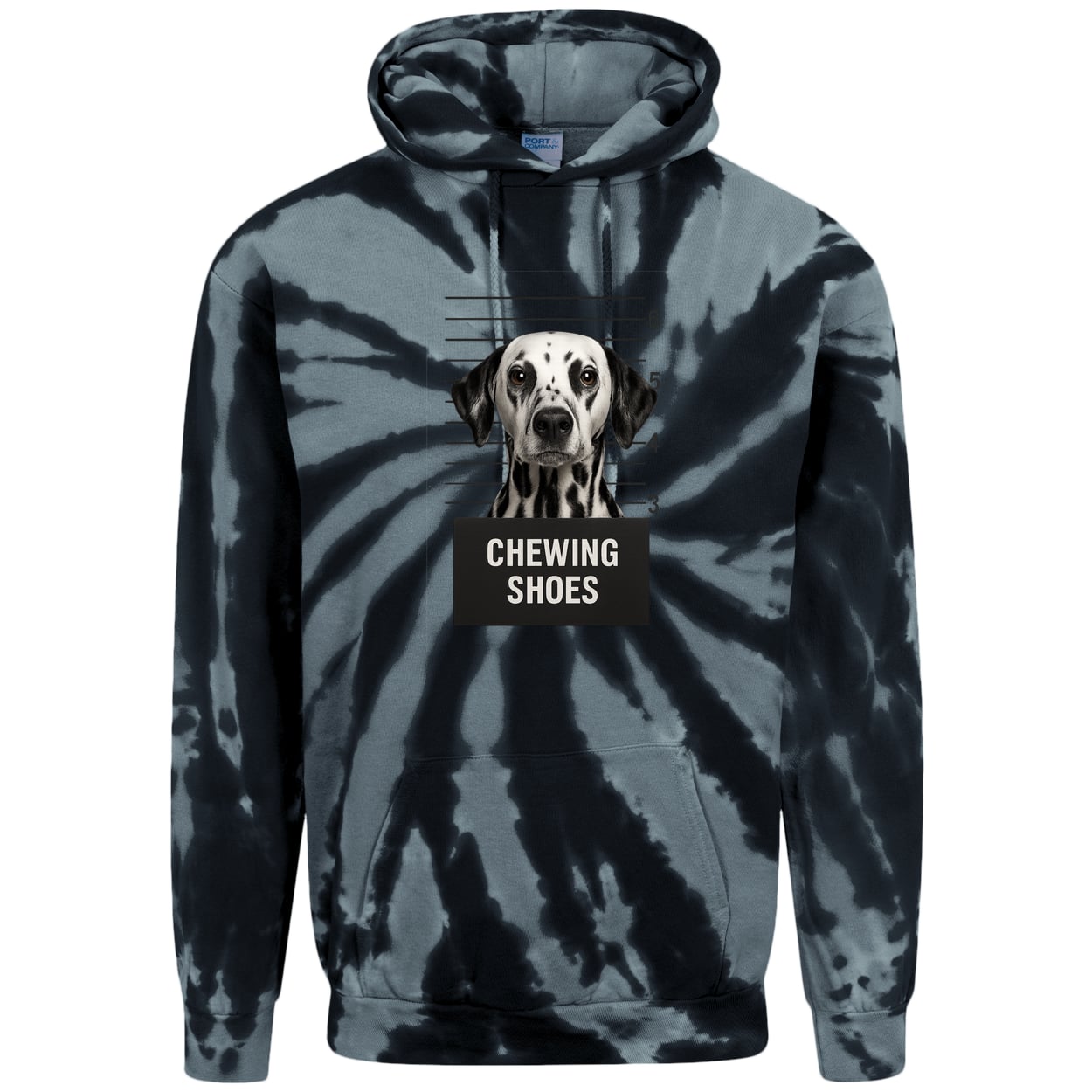 PC146 Port & Company Adult Tie-Dye Pullover Hoodie - Black