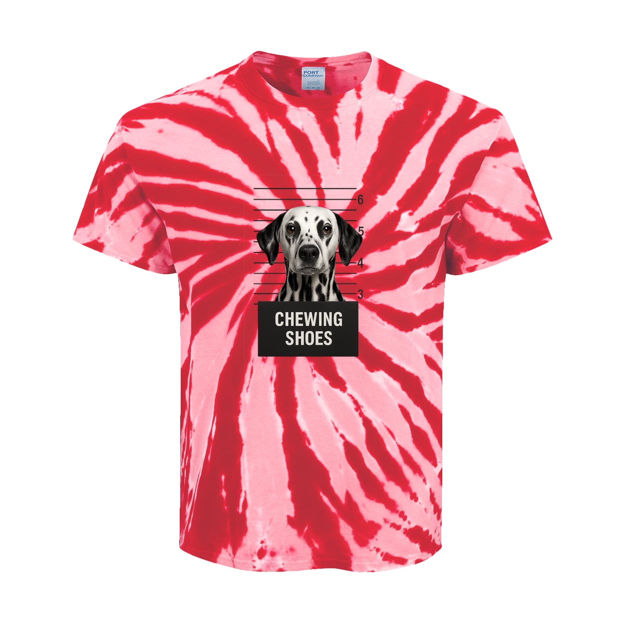 PC147Y Port & Company Kids Tie-Dye Tee - Red
