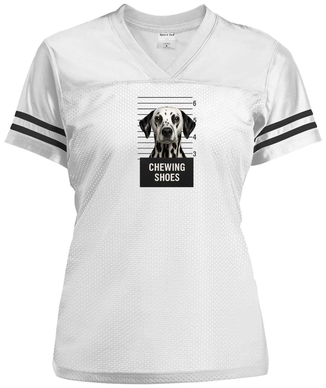 LST307 Sport-Tek Ladies' Replica Jersey - White/Black