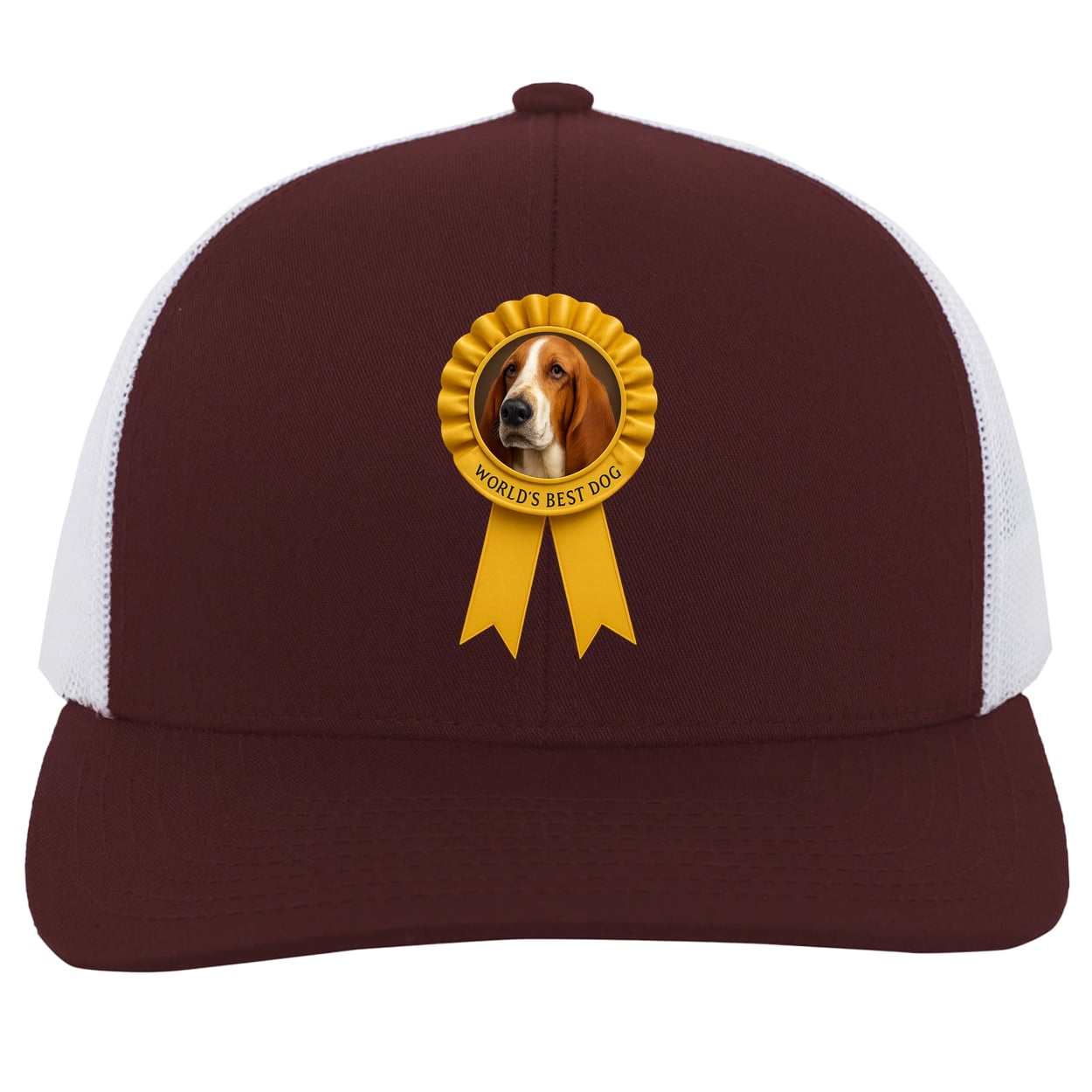 104C Trucker Snap Back - Maroon/White