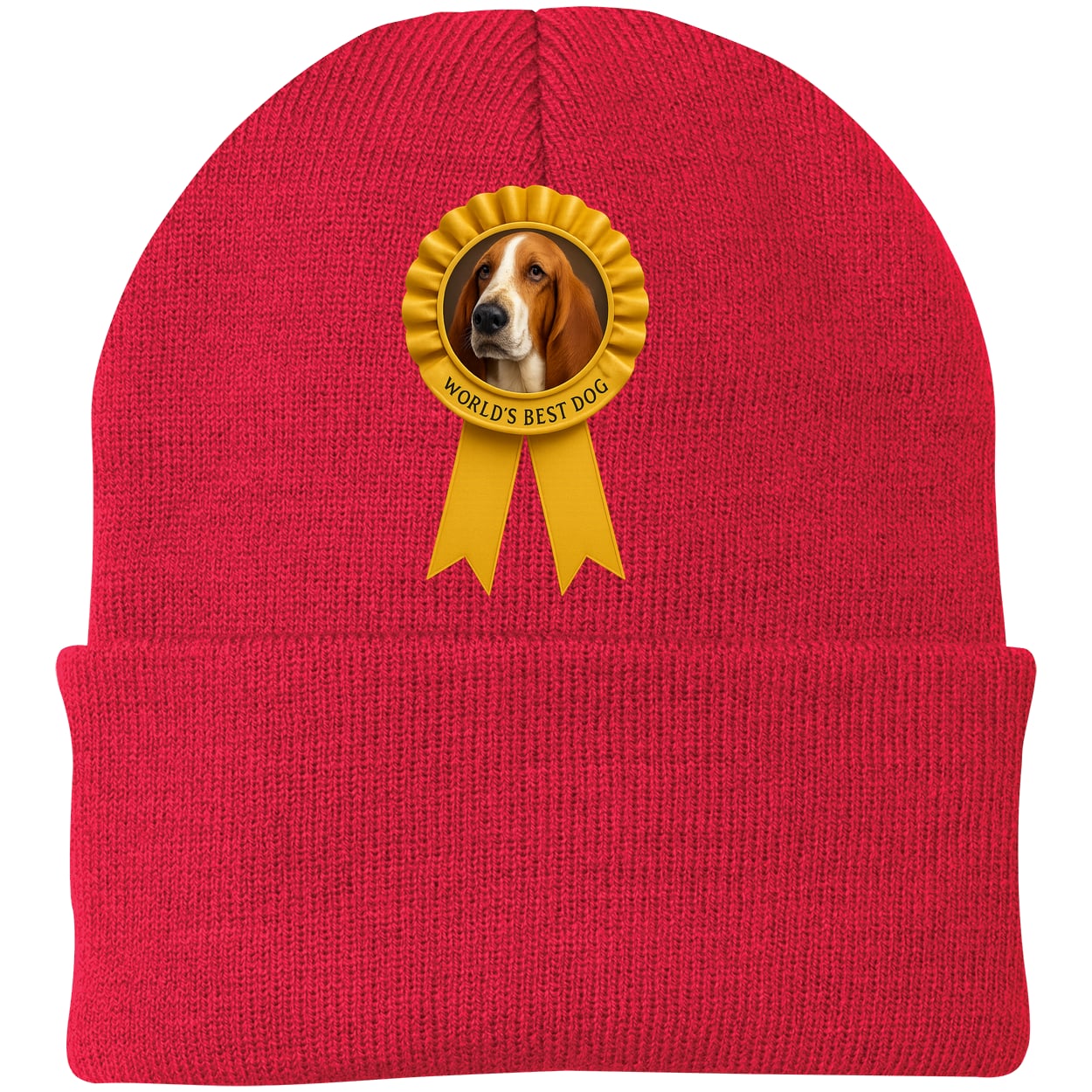CP90 Port & Company Knit Beanie - Athletic Red