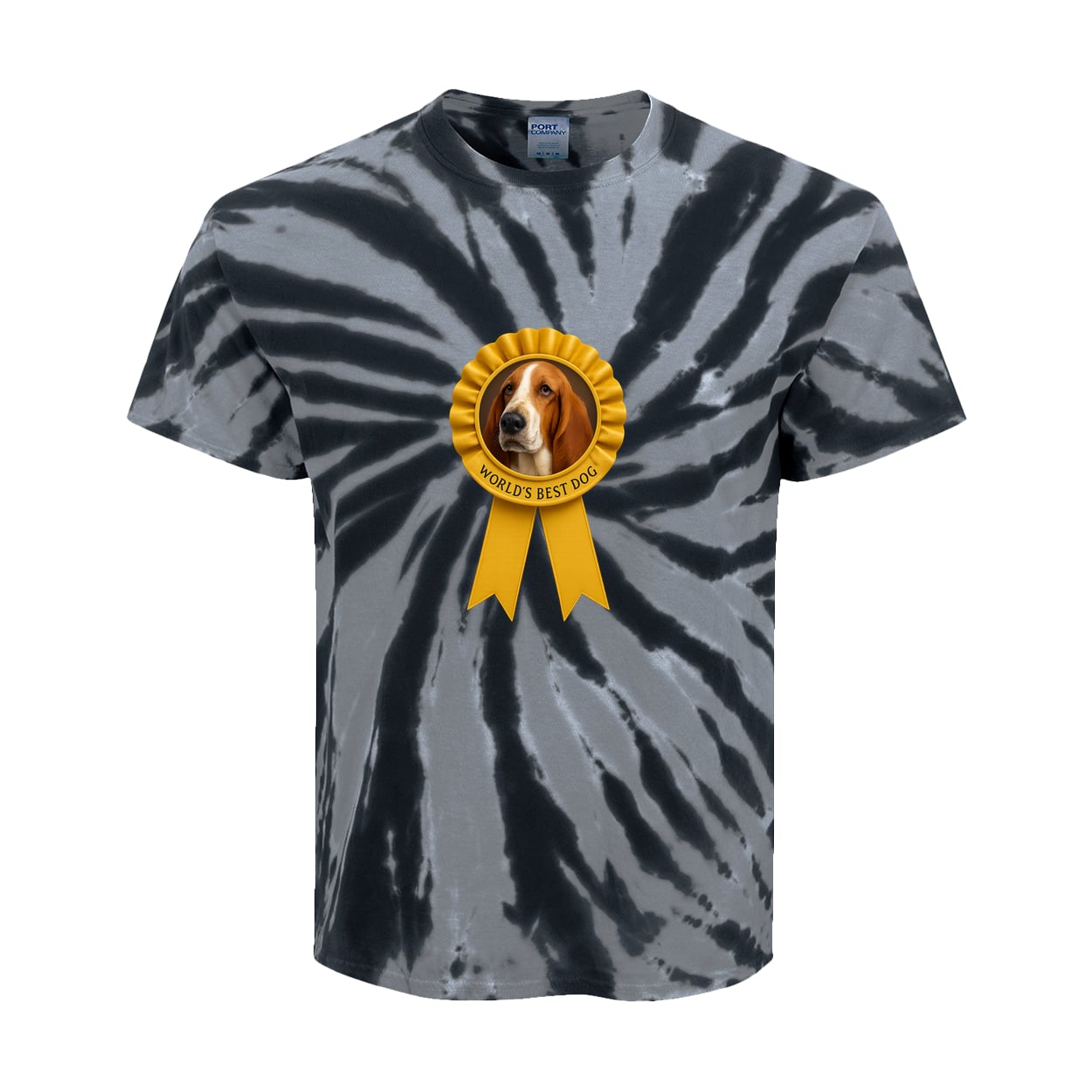 PC147Y Port & Company Kids Tie-Dye Tee - Black