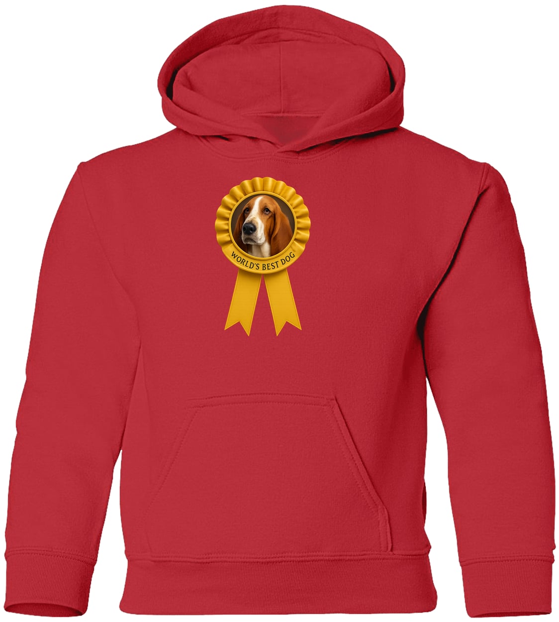 G185B Gildan Youth Pullover Hoodie - Red