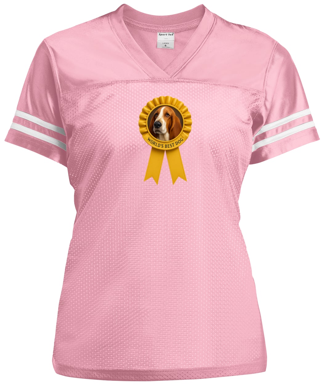 LST307 Sport-Tek Ladies' Replica Jersey - Light Pink/White