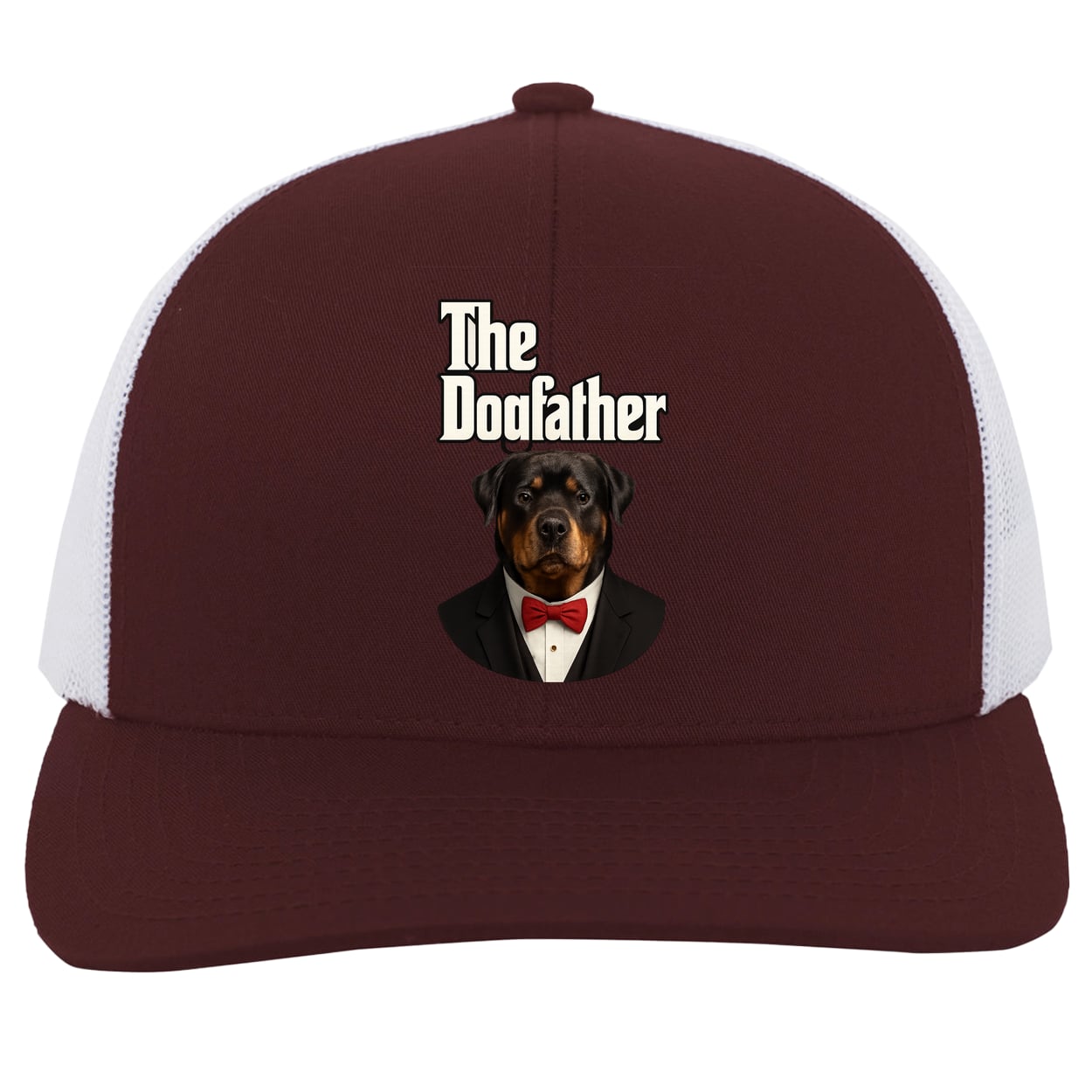 104C Trucker Snap Back - Maroon/White