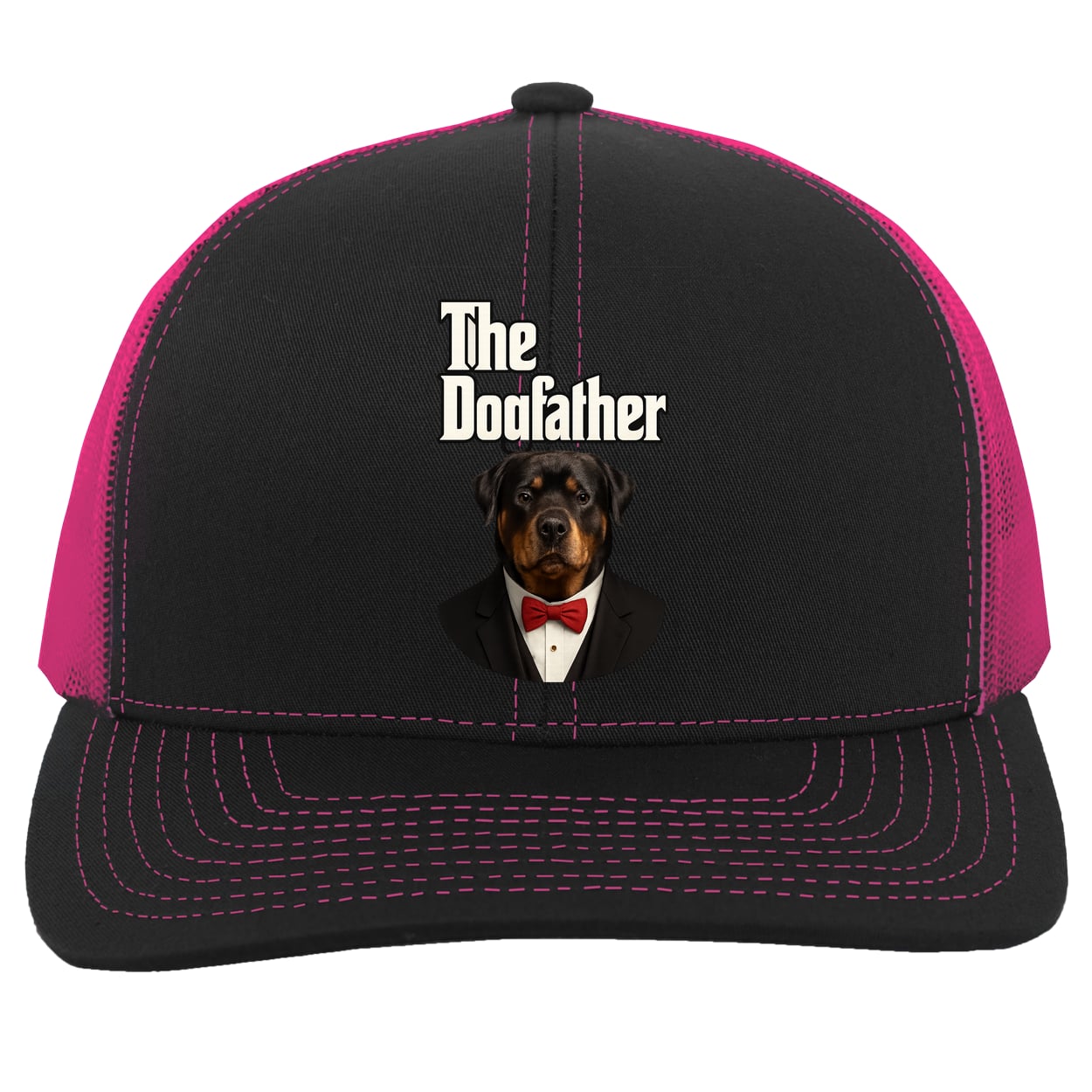 104C Trucker Snap Back - Black/Pink