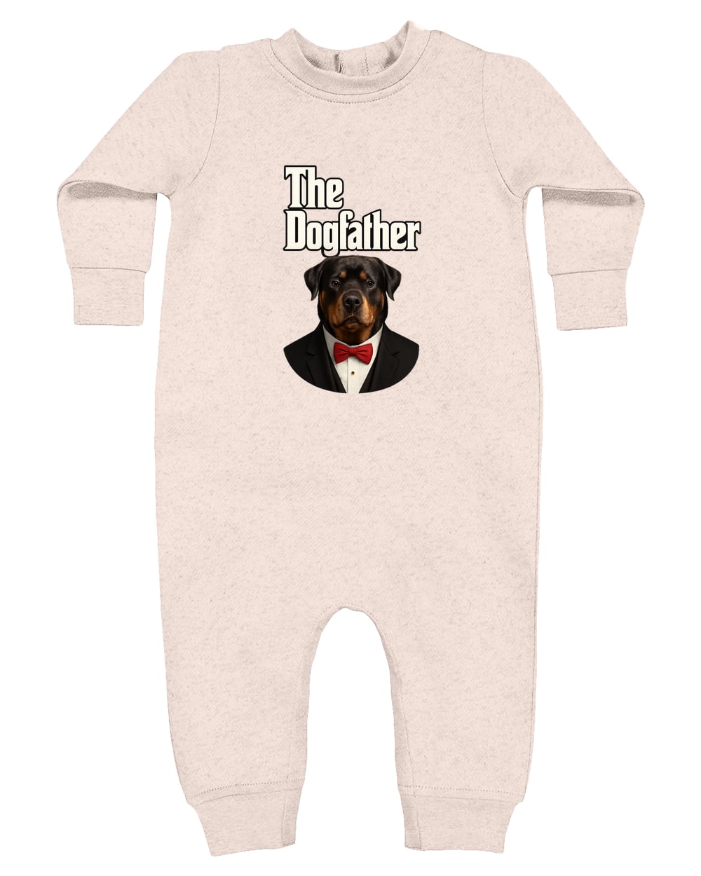 4447 Rabbit Skins Infant Fleece One-Piece Bodysuit - Natural Heather