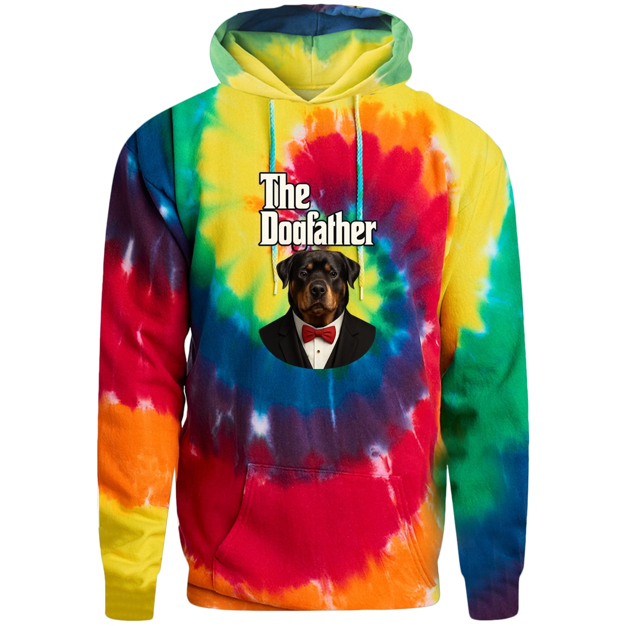 PC146 Port & Company Adult Tie-Dye Pullover Hoodie - Rainbow