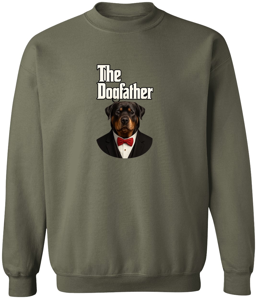 G180 Gildan Crewneck Pullover Sweatshirt - Military Green