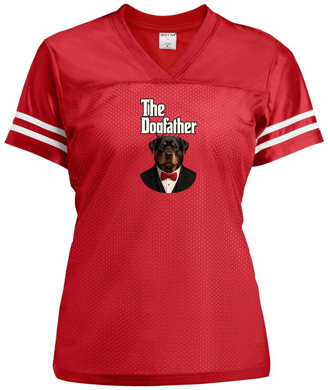 LST307 Sport-Tek Ladies' Replica Jersey - True Red/White