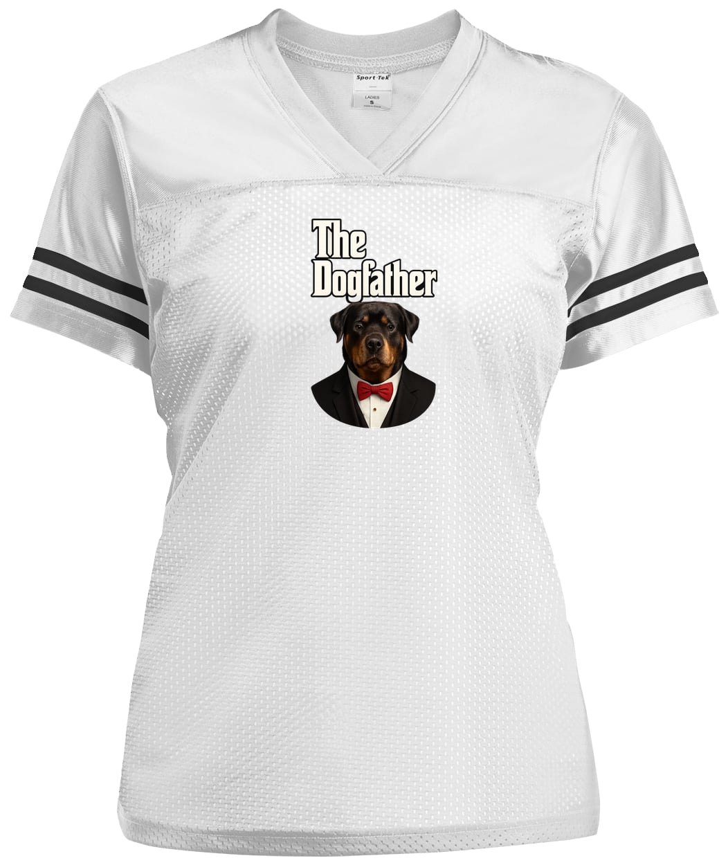 LST307 Sport-Tek Ladies' Replica Jersey - White/Black