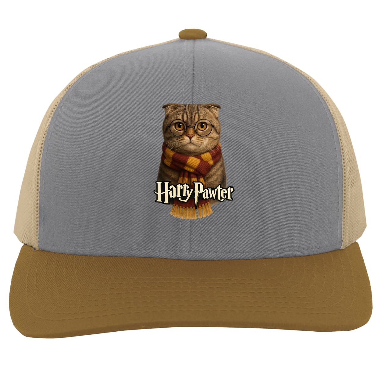 104C Trucker Snap Back - Heather/Beige/Amber