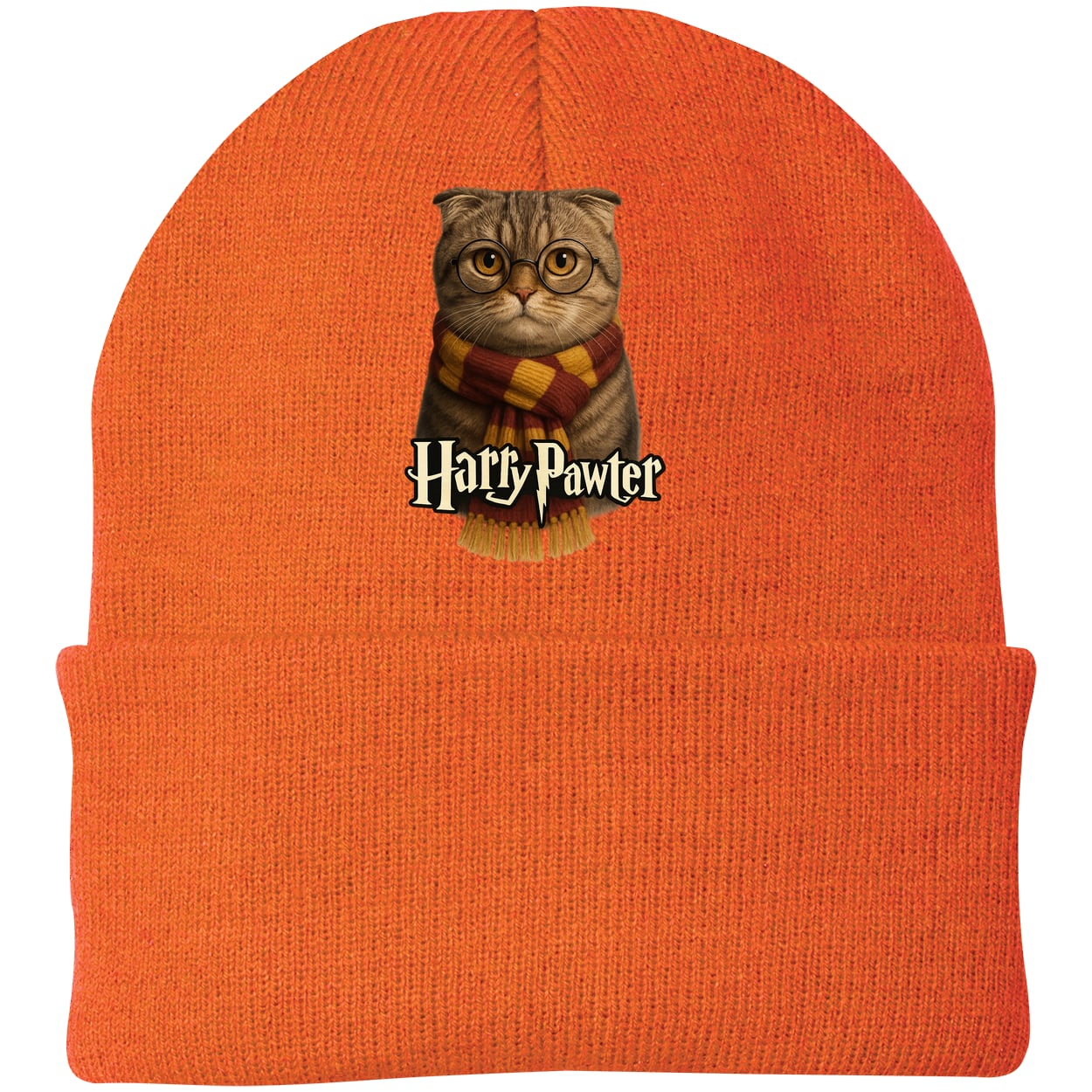 CP90 Port & Company Knit Beanie - Neon Orange