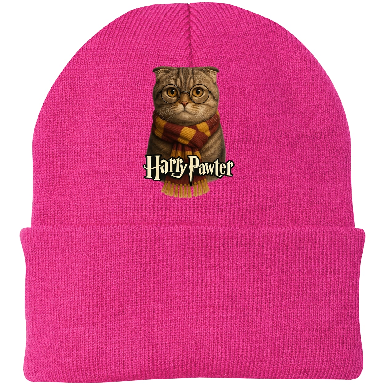 CP90 Port & Company Knit Beanie - Neon Pink