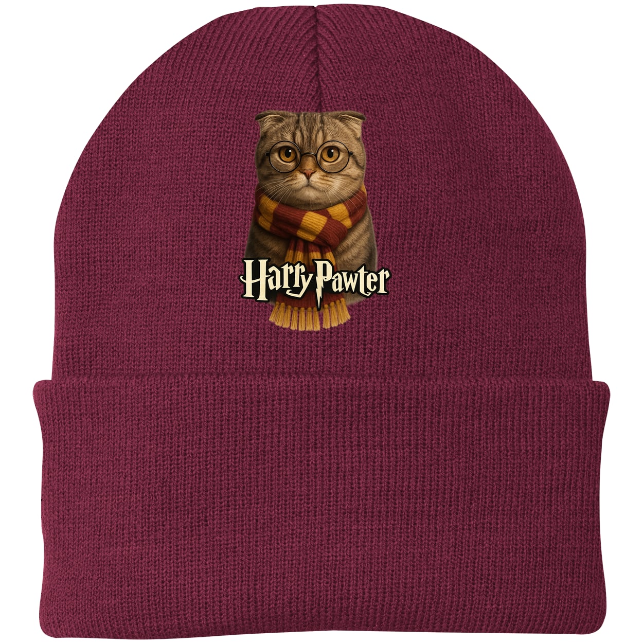 CP90 Port & Company Knit Beanie - Maroon
