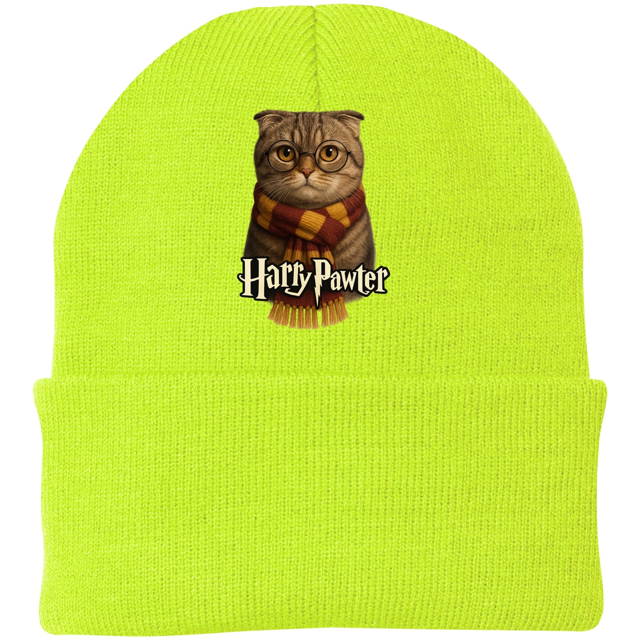 CP90 Port & Company Knit Beanie - Neon Yellow