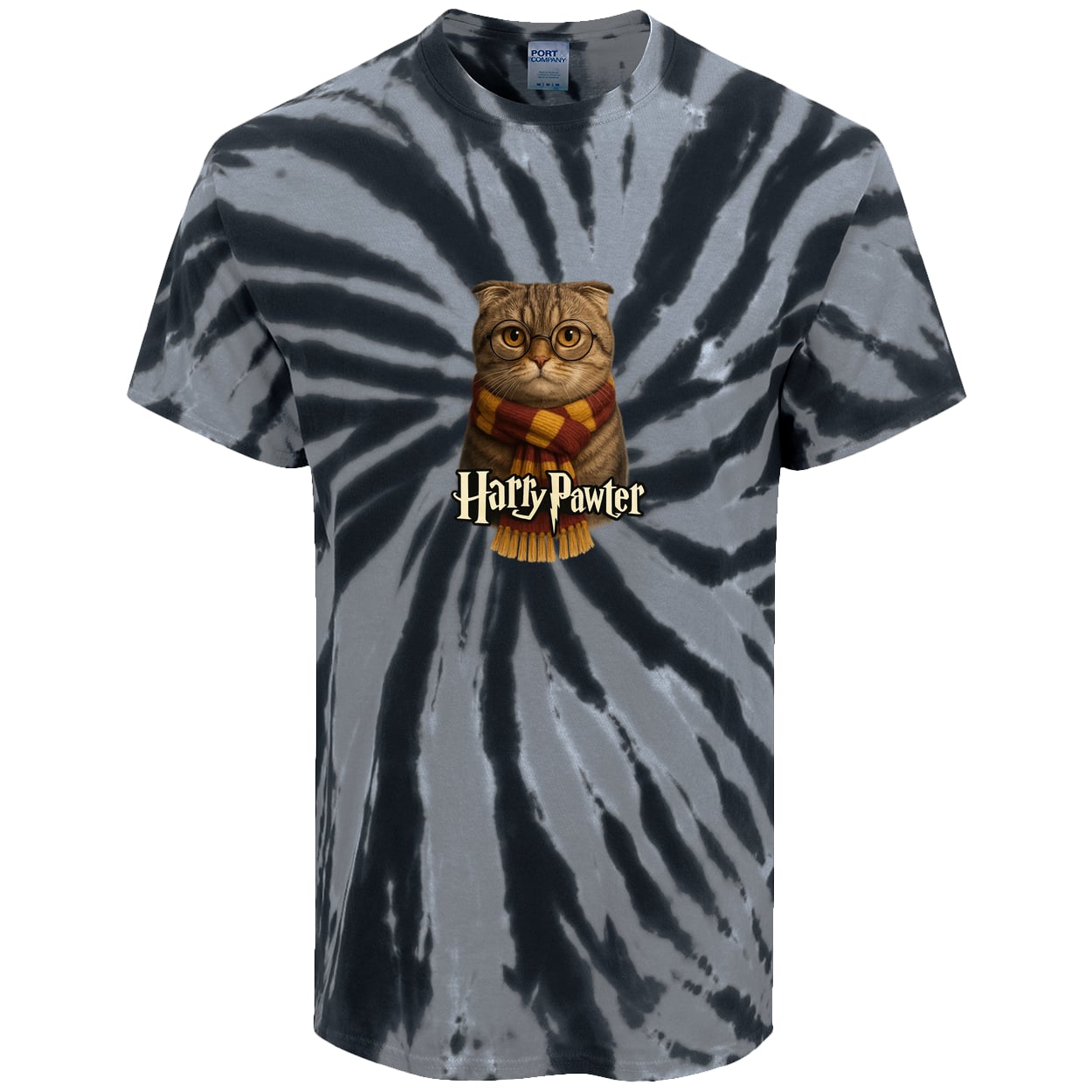 PC147 Port & Company Tie-Dye Tee - Black