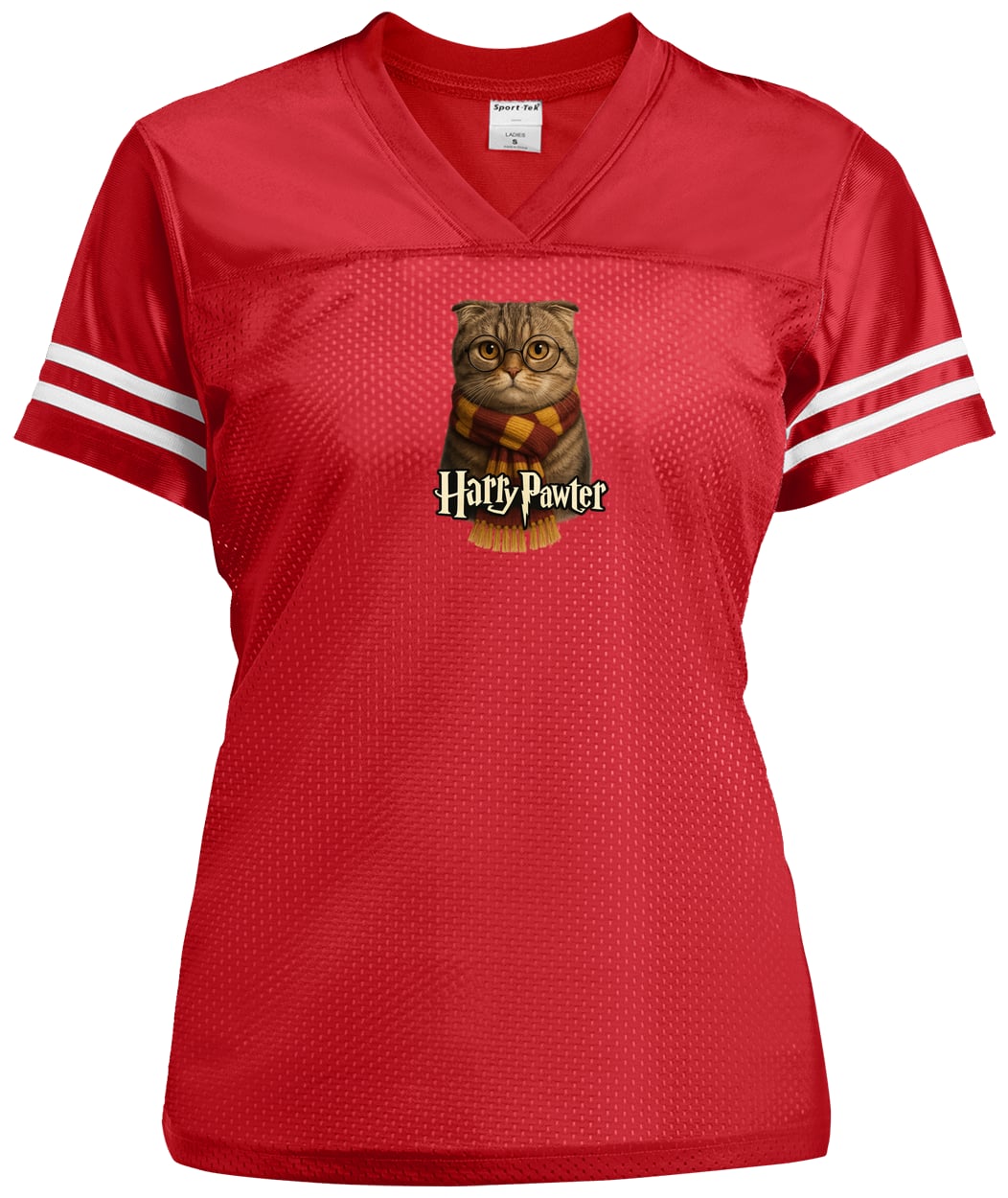 LST307 Sport-Tek Ladies' Replica Jersey - True Red/White
