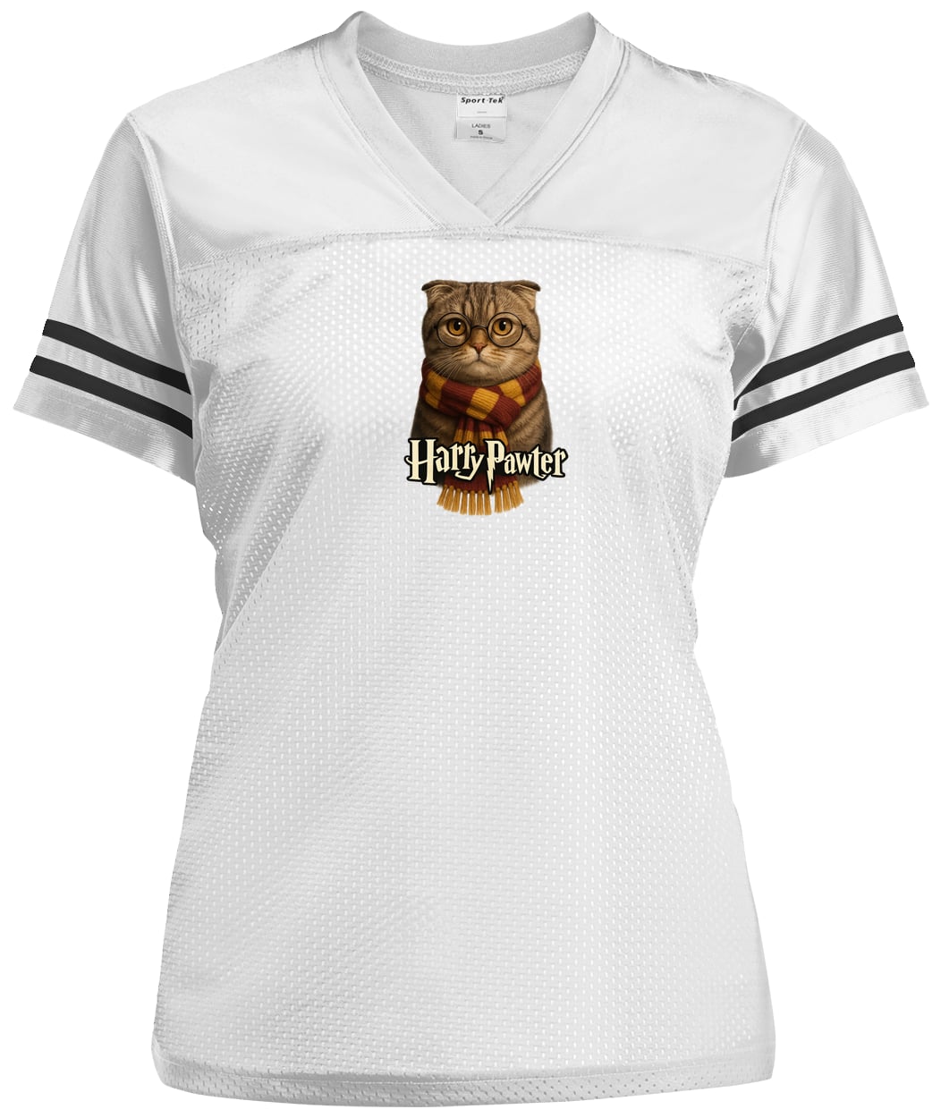 LST307 Sport-Tek Ladies' Replica Jersey - White/Black
