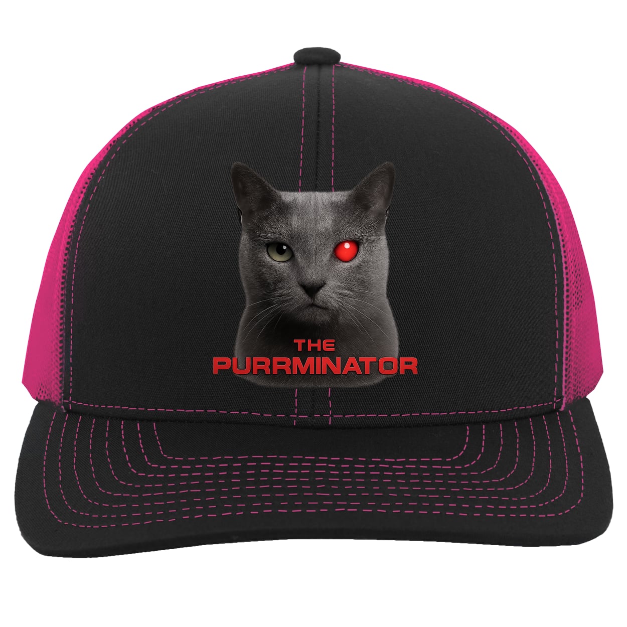 104C Trucker Snap Back - Black/Pink