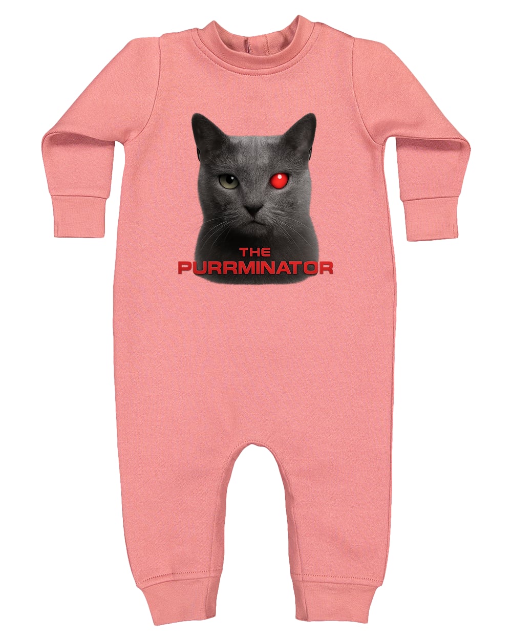 4447 Rabbit Skins Infant Fleece One-Piece Bodysuit - Mauvelous