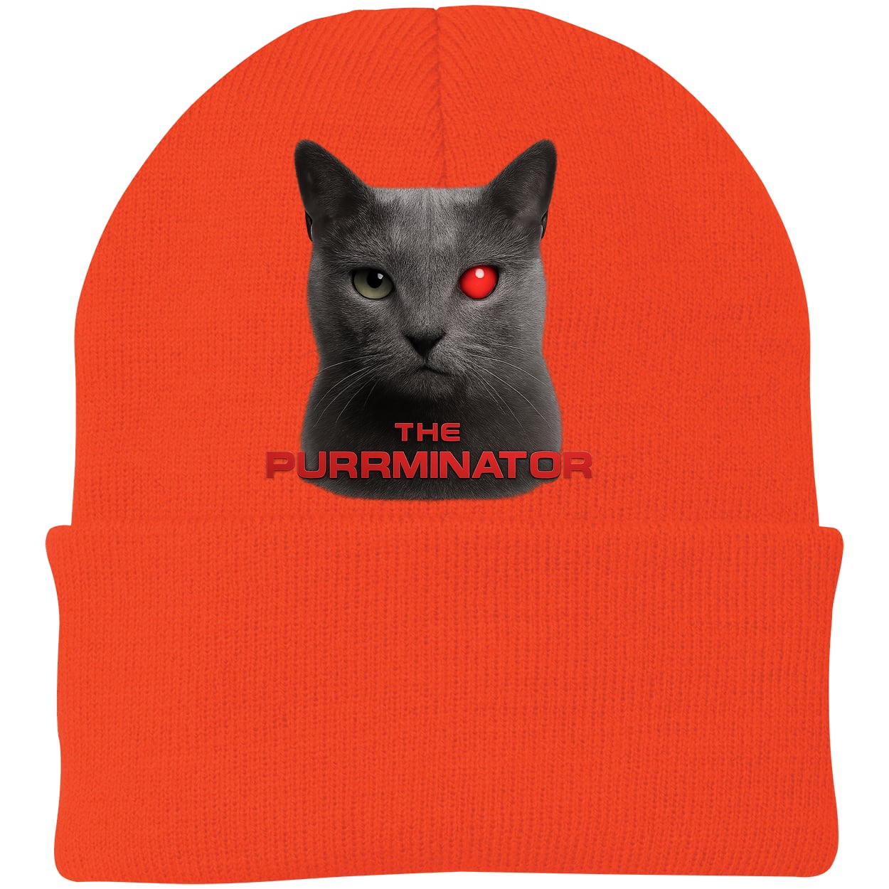 CP90 Port & Company Knit Beanie - Athletic Orange